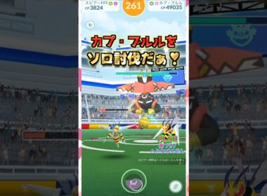カプ・ブルルをソロ討伐!!主役はメガスピアー⁉【ポケモンGO】