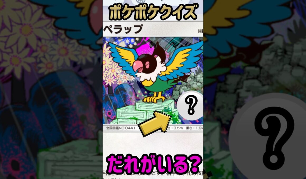 ポケポケクイズ【だれがいる？】ペラップ　A1a 062/068