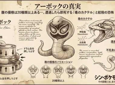 【0024｜アーボック】アーボックの腹の模様は20種類以上ある…。遭遇したら即死する「毒のカクテル」と絞殺の恐怖