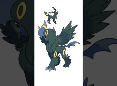 メガアブソル＋ブラッキー合成。黒アブソル　#ポケモンフュージョン #メガアブソルZ #改造ポケモン  #伝説のポケモン #pokemon