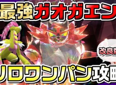 【ポケモンSV】ジャラランガで最強ガオガエンをバリア前ソロワンパン攻略！