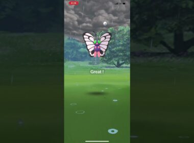 【ポケモンGO】野生の色違いバタフリーに遭遇！ファッションイベント最高！！