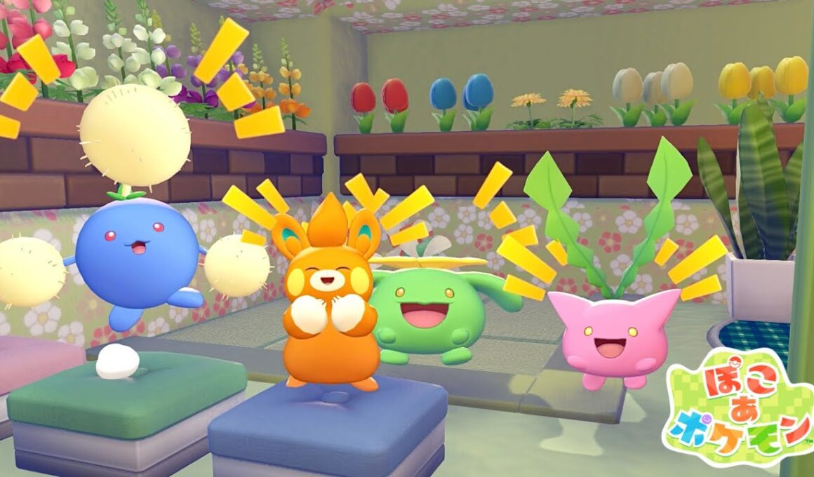 【ぽこあポケモン】パモとハネッコたちのかわいいお部屋つくるぞ！