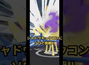 シャドウキュウコンに、ソロで挑戦！