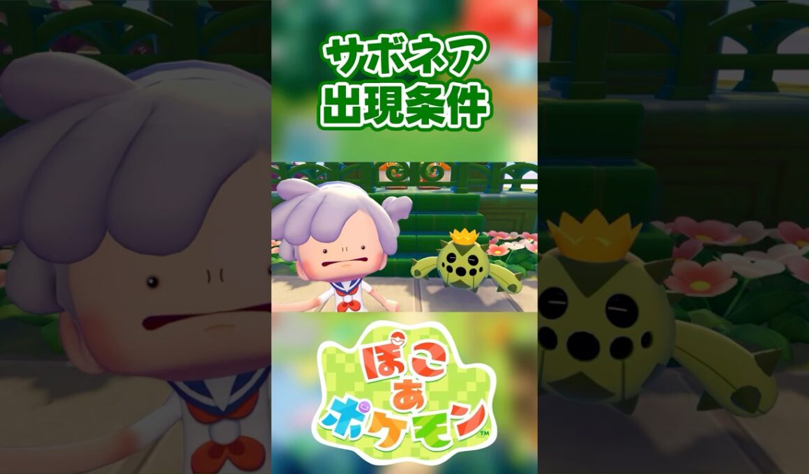 【ぽこあポケモン】サボネアの出現条件を徹底解説！#shorts