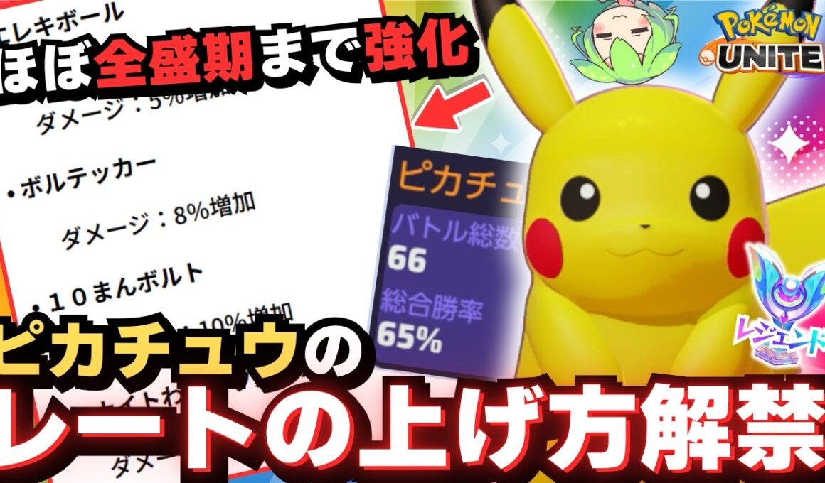 【強化】「ピカチュウ」で一番勝ちやすい方法はコレ！【ポケモンユナイト】【ずんだもん実況】