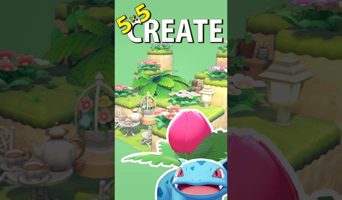 55クリエイト Vol.015-フシギソウ編-【ぽこ あ ポケモン】#ぽこあポケモン #ポケモン #pokopia #55クリエイト #建築 #shorts