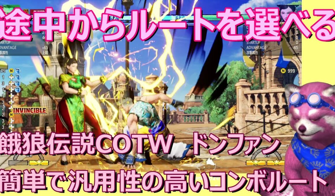 【餓狼伝説COTW】ドンファン　簡単汎用コンボルート　REVアクセル使用
