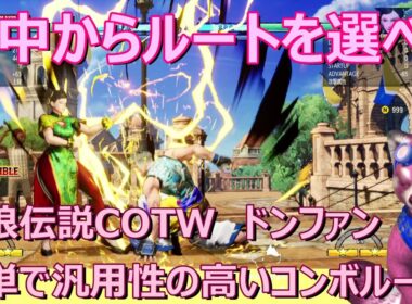 【餓狼伝説COTW】ドンファン　簡単汎用コンボルート　REVアクセル使用