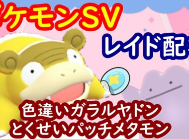 🔴【ポケモンSV】色違いガラルヤドンレイド＋とくせいパッチメタモンレイド＋視聴者同士の交流所（攻略情報・レイド募集・ポケモン交換・ポケモン対戦・攻略情報など）2026年5月27日 朝～