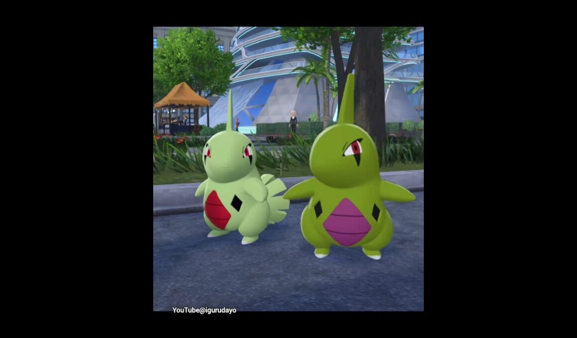 ヨーギラス達の色違い比較✨Tyranitar shiny  #ポケモンza #pokemonlegendsza #pokemon