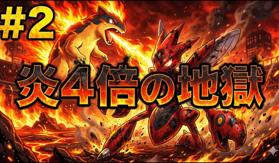 【ハッサム1匹縛り】炎4倍の天敵「マグマラシ」襲来。ハッサム1匹でこの火力、どうやって耐えるの？