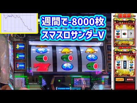 カピバラくん　週間-8000枚のスマスロサンダーVそろそろ出してくれませんか！？＃パチスロ動画