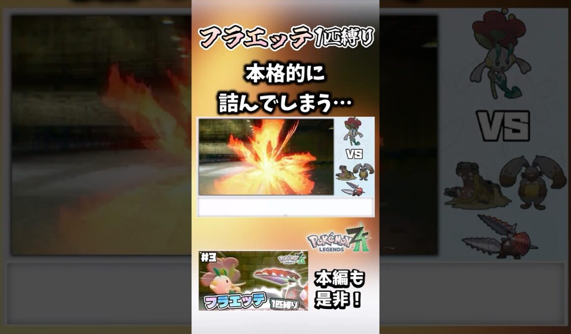 フラエッテ1匹縛りで挑むも○○で完全に詰む…【ポケモンレジェンズZA】