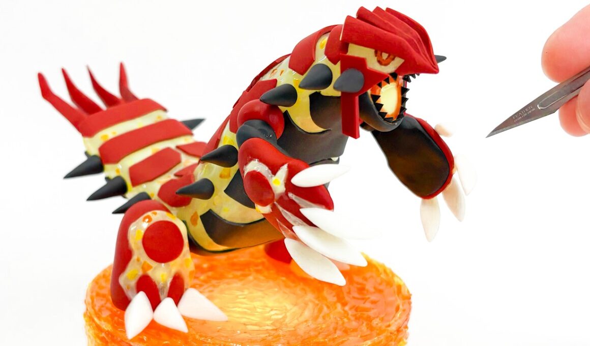 【粘土】ゲンシグラードンのフィギュアを粘土で手作り| Pokémon LEGENDS Z-A | 【Stop Motion】DIY