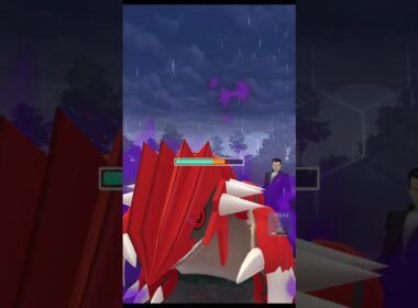 ルカリオ一家　VS　サカキ様【ポケモンGO】#shorts　#グラードン