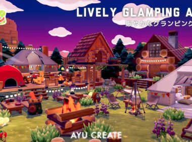 【ぽこあポケモン】賑やかなグランピングエリアづくり｜ヤミラミイベントアイテムで作るキャンプ建築
