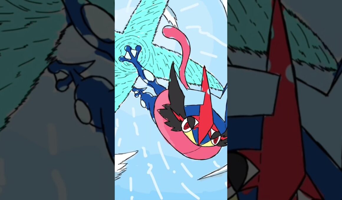サトシゲッコウガ‼️【ポケモンイラスト】