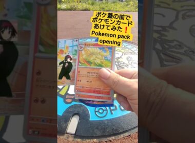 【ポケカ】ポケ蓋イシツブテ&イワンコ&ウールーの前でポケモンカードニンジャスピナー開封してメガゲッコウガ狙う Pokemon pack opening #shorts