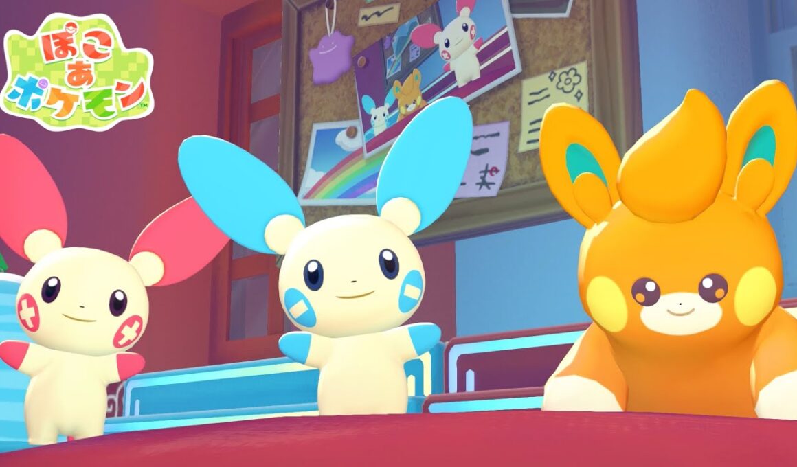 【ぽこあポケモン】パモとプラスルとマイナンのお部屋つくるぞ！