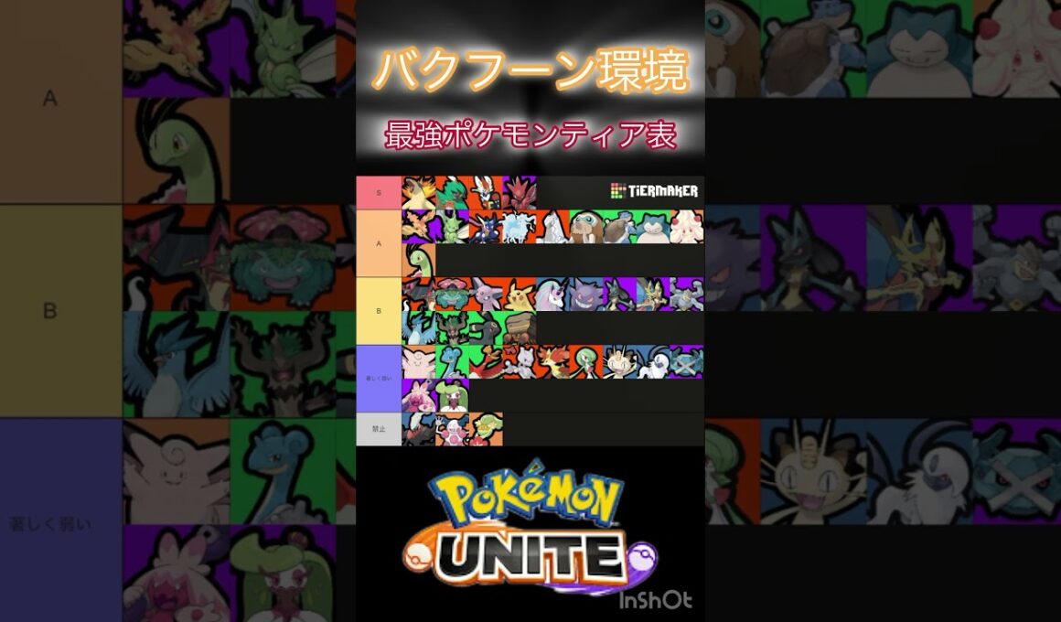 『最新』バクフーン環境ティア表 #ポケモンユナイト #montage #おすすめ