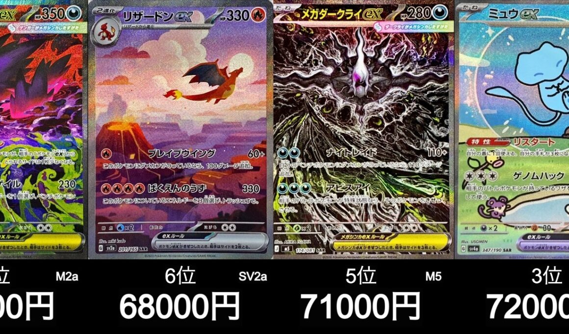 【ポケカ】メガダークライがエグすぎる！最新SAR買取相場ランキング！【5月31日時点】#ポケモンカード #ポケモン