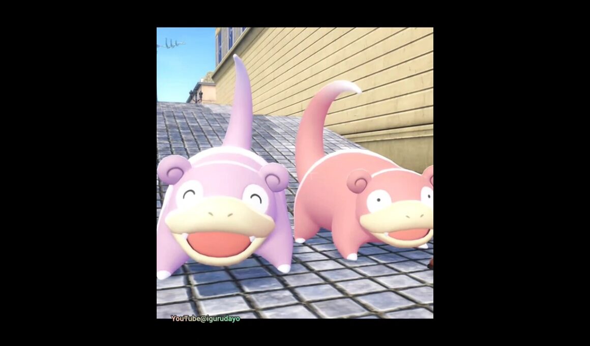 ヤドン達の色違い比較✨Slowpoke family Shiny　#ポケモンza #pokemonlegendsza #pokémon
