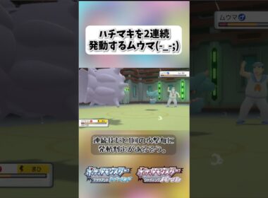 きあいのハチマキを2連続発動するムウマ【ポケモンBDSP】 #shorts #ポケモンBDSP #バトルタワー #きあいのハチマキ #ムウマ #パルシェン #バンギラス