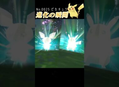 【バイオレット】ピカチュウ 進化の瞬間 #shorts