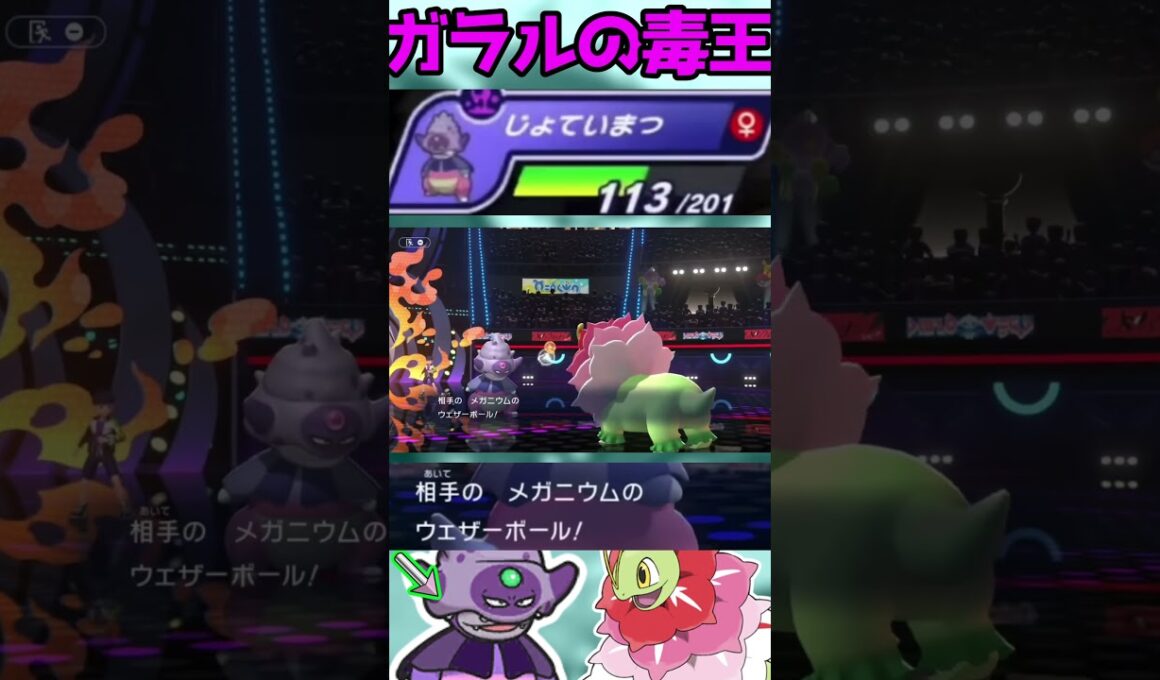 【HCガラルヤドキング】攻め攻めで戦う王様#shorts #PokémonChampions #ポケチャン