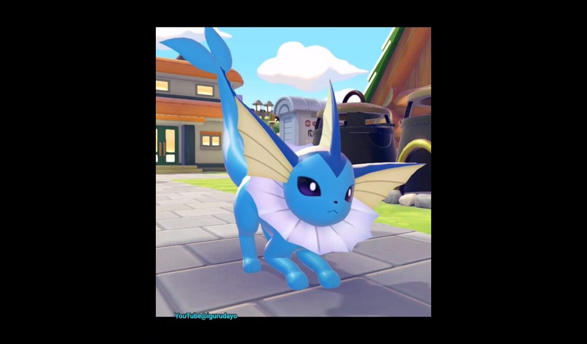 シャワーズ🎶Vaporeon life　#pokopia #ぽこあポケモン #pokemon