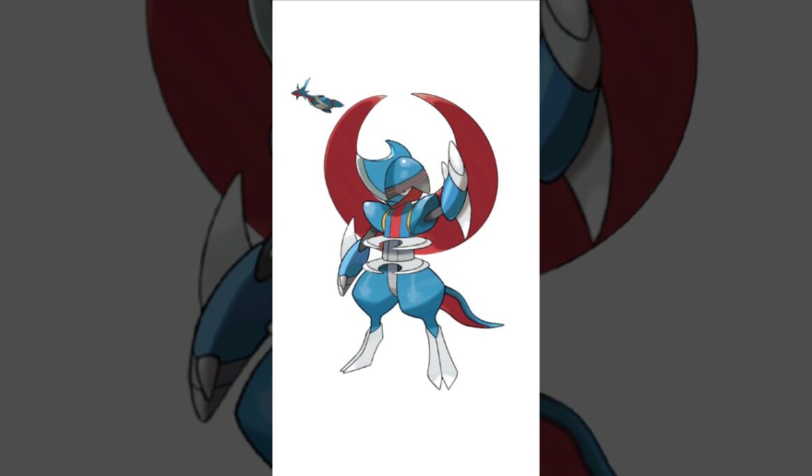 キリキザン＋メガボーマンダ。月斬戦士　#ポケモンフュージョン #新メガ進化 #色違いポケモン #伝説のポケモン #改造ポケモン