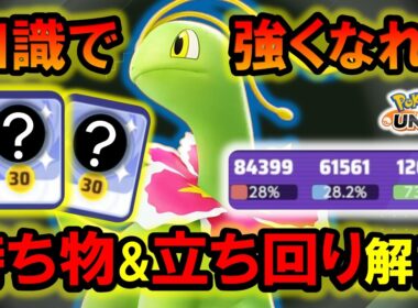 メガニウム『持ち物＆立ち回り』徹底解説【ポケモンユナイト