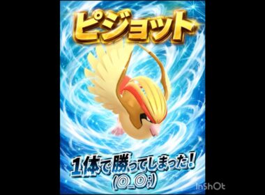 えっ？ピジョットだけで勝ったんだが…