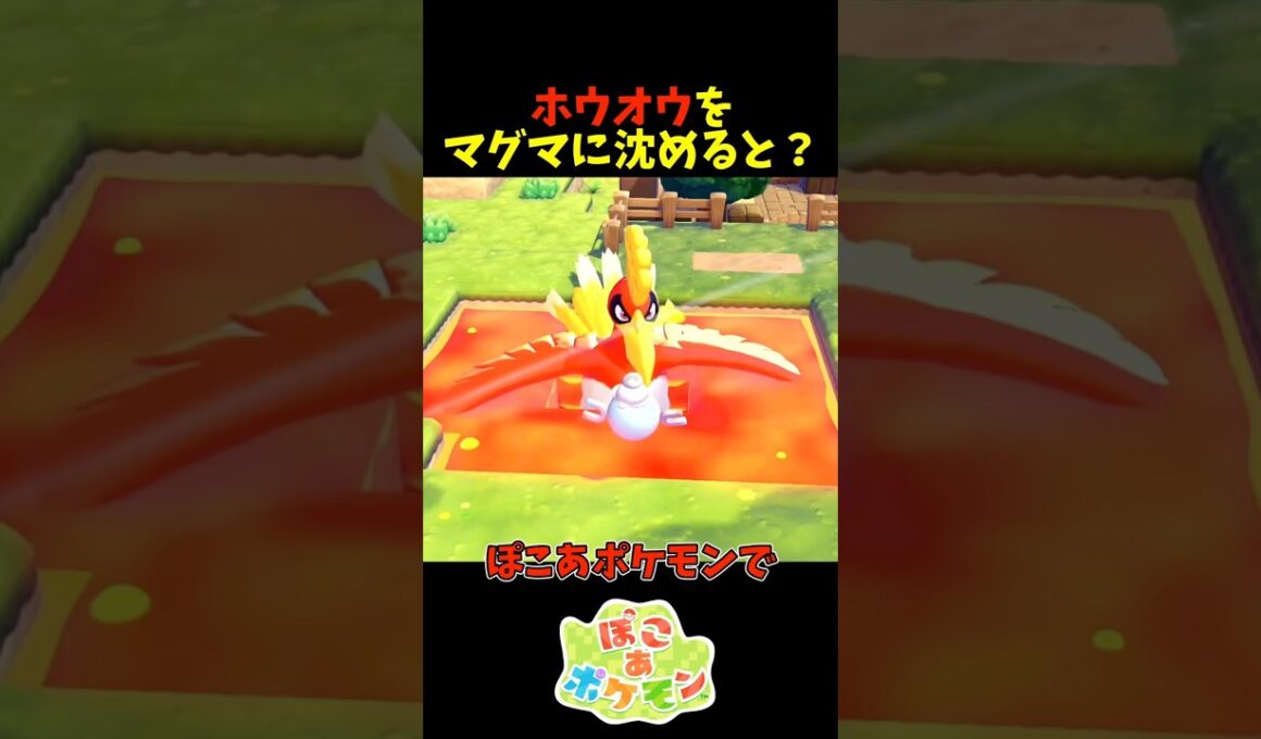 【ぽこあポケモン】ホウオウをマグマに沈めると？
