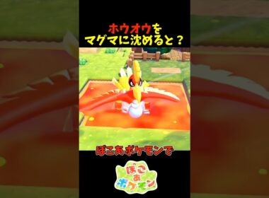 【ぽこあポケモン】ホウオウをマグマに沈めると？