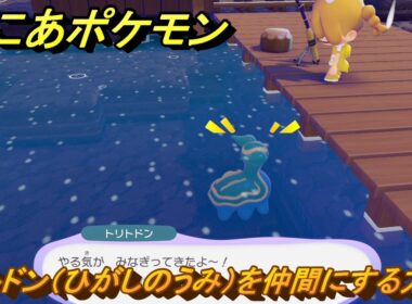 ぽこあポケモン　トリトドン（ひがしのうみ）を仲間にする方法　海釣り　＃３７１　【ぽこポケ】