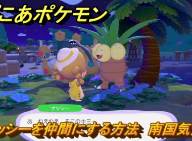 ぽこあポケモン　ナッシーを仲間にする方法　南国気分　＃１０６　【ぽこポケ】