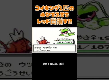 【ポケモン金銀】コイキングのゆびをふるで殿堂入りを目指す。ポケモン1匹縛りプレイ‼コイキング君に決めた‼【縛りプレイ】#ポケモン金銀 #コイキング #ゆびをふる #縛りプレイ #ゲーム実況