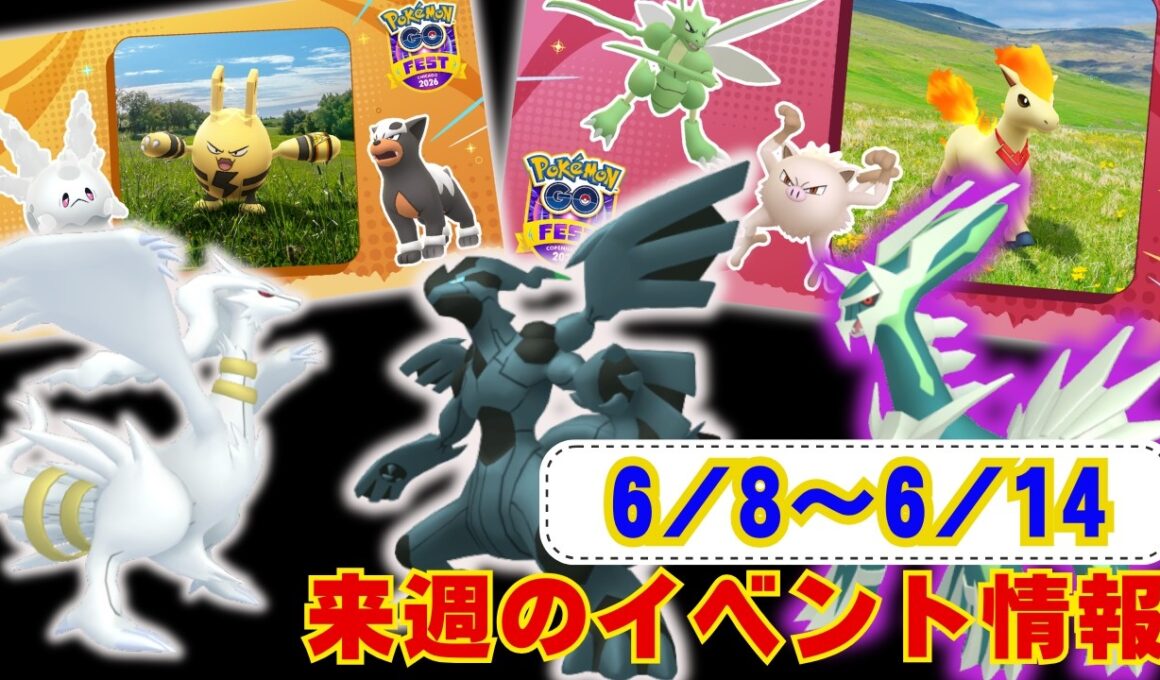 来週はDMAXエレブーが初実装！レイドでもゼクロムが復刻！6月8日から6月14日までのイベントまとめラジオ感覚でお聞きください【ポケモンGO】