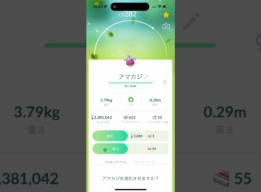 【ポケモンGO】色違いアママイコへ進化させる！コミュニティデイ #shorts