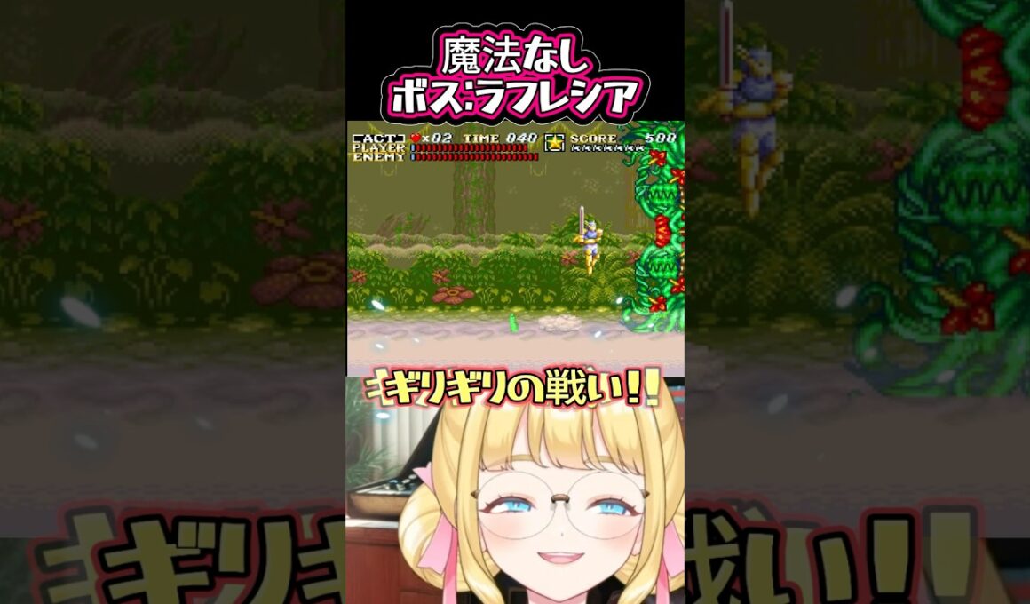 魔法取れないバグ⁉️ラフレシアにガチで挑む‼️【アクトレイザー】