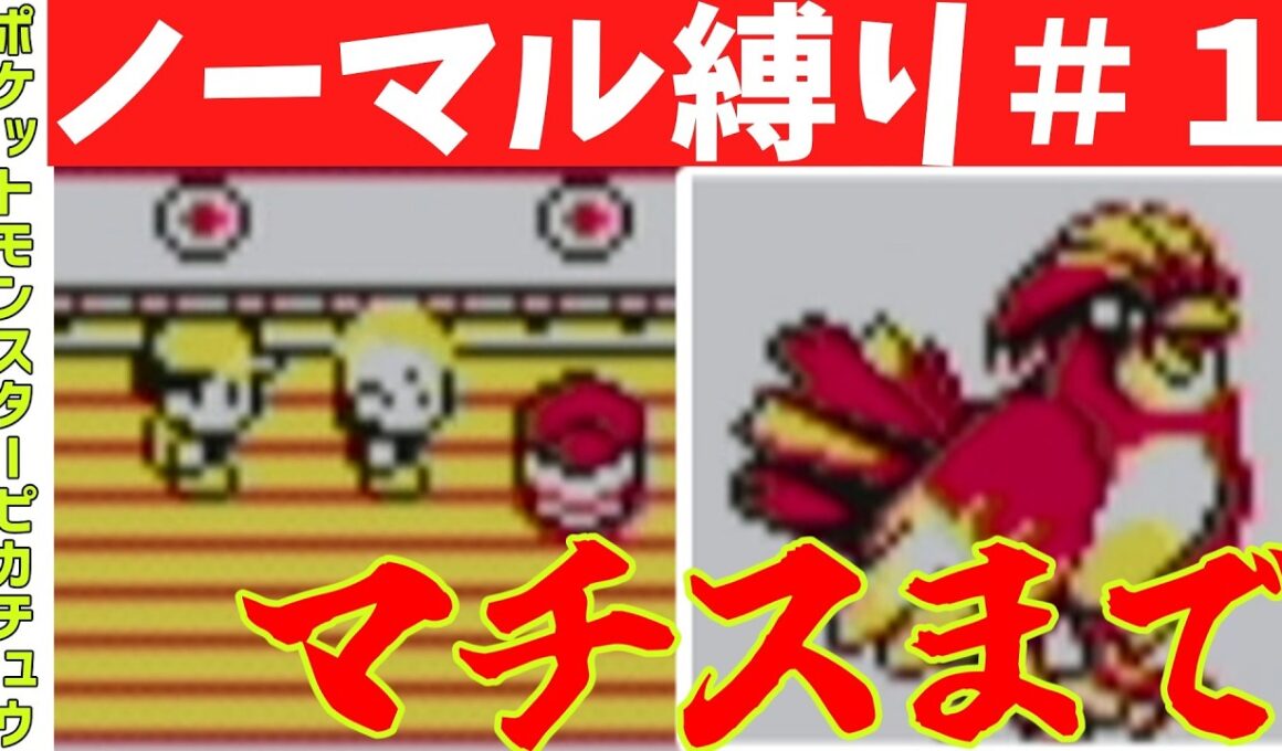 【ゆっくり実況】ピジョンに進化そして電気！（ポケットモンスターピカチュウノーマル縛り＃１）