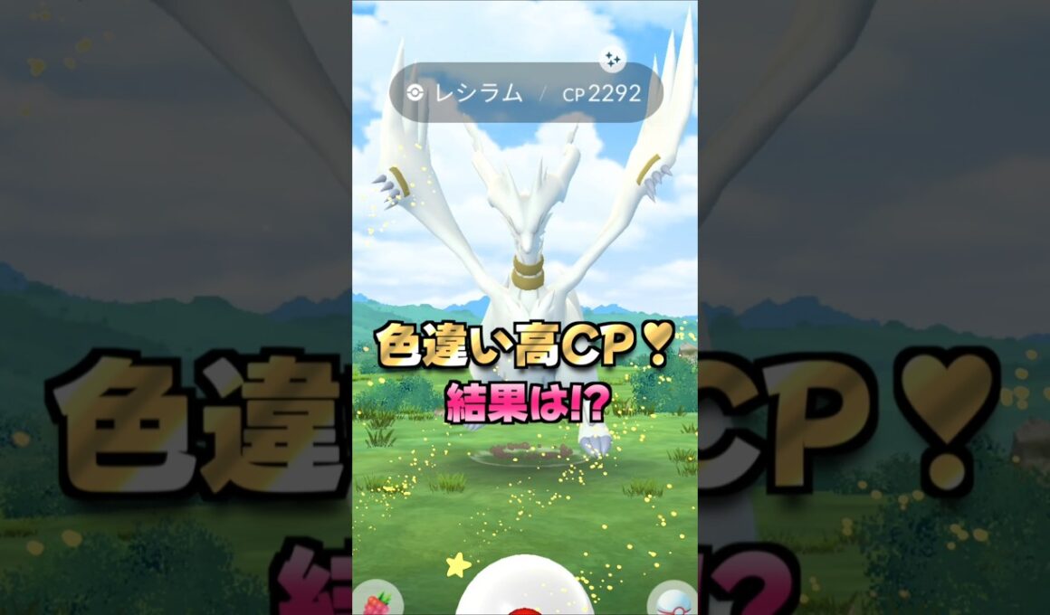 レシラム１０戦♪色違い高CP出現⁉シャドウレシラム用のアメも欲しい!!【ポケモンGO】