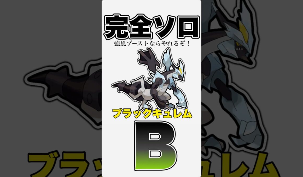 【最強竜❌鋼最強】ブラックキュレムをソロ討伐！【ポケモンGO】