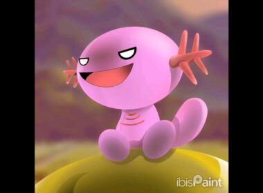 ウパー、描いてみた【ポケモン】ウーパールーパー色
