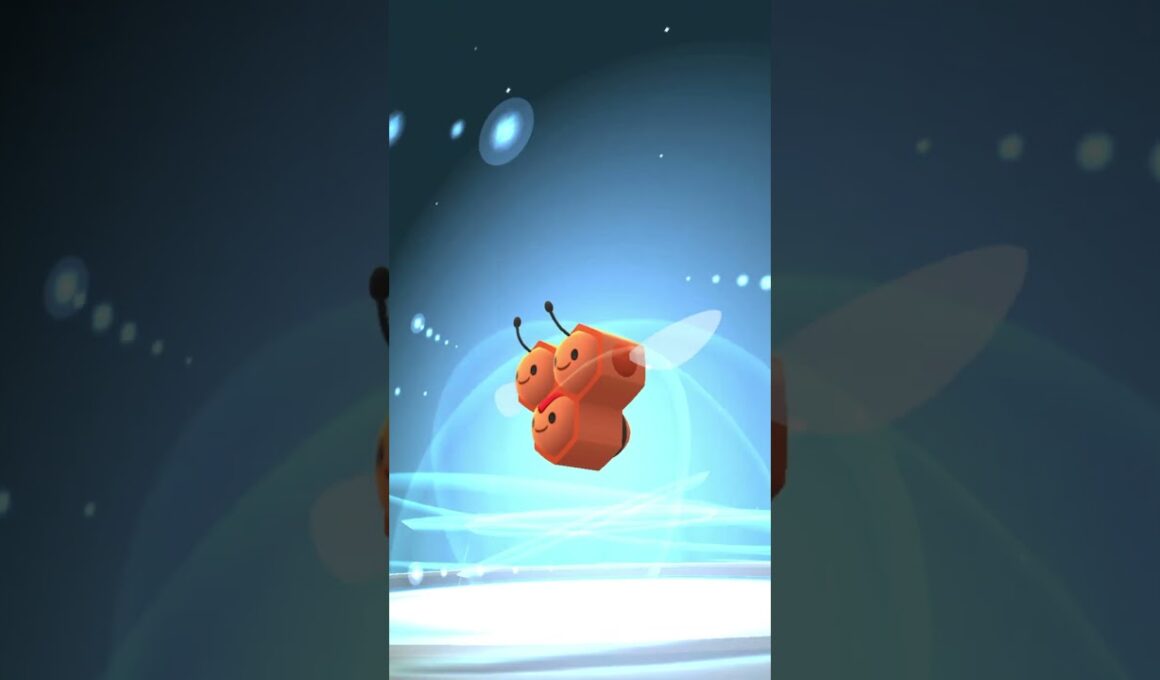 [PokemonGO] 色違いビークイン初進化ゲット！ #ポケモンgo