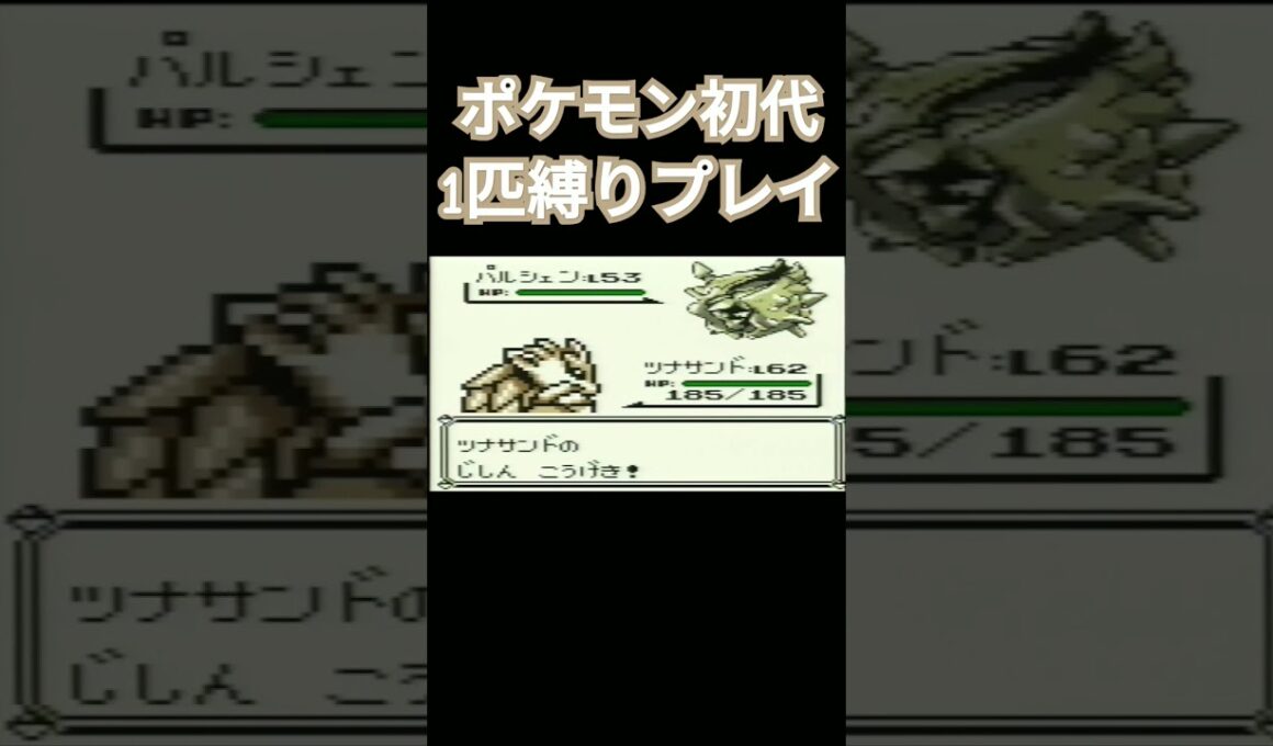 【ポケモン初代】ポケモン初代1匹縛りプレイ!!サンドver【縛りプレイ】#ポケモン初代 #縛りプレイ #サンド #サンドパン #ゲーム実況