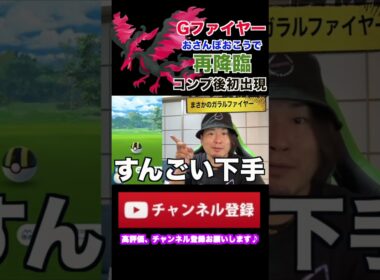 ガラルファイヤーがまた出た#shorts #pokemon #pokemongo #ポケモンGO #おさんぽおこう #ガラル三鳥 #出現率 #マスターボール #攻略法 #オカルト #pokémon