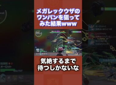 メガレックウザのワンパンを狙ってみた結果www